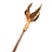 DEFINE Planet Cat Feathers on Silver Vine Wand