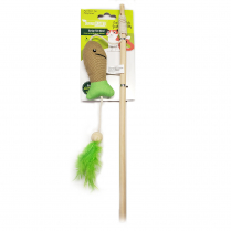 DEFINE Planet Cat Burlap Fish Wand