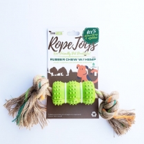 DEFINE Planet Dog Rubber Bone with Hemp SMALL