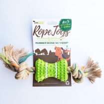 DEFINE Planet Dog Rubber Bone with Hemp