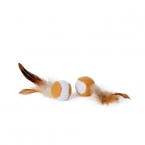 BUDZ Cat Toy Display Jar - Ball with Feathers (24ct)