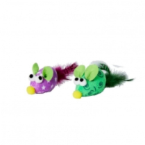 BUDZ Cat Toy Display Jar - Mouse Mix Colours 5.5" (24ct)