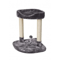 BUDZ  Cat Tree Classic 2 Levels Perch-Scratching Post GREY