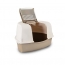 BERGAMO Ariel Litter Box Corner Covered w/ Scoop Mocaccino