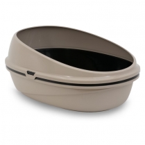 BERGAMO Pin-Up Litter Pan w/ Sieve Mocaccino