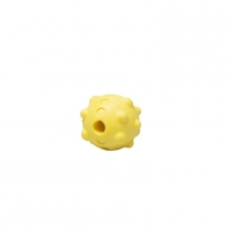BUDZ Dog Toy Rubber - Foam Ball Yellow 2.5"