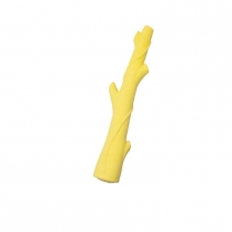 BUDZ Dog Toy Rubber - Foam Branch Yellow  11"
