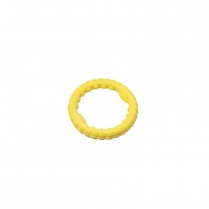 BUDZ Dog Toy Rubber - Foam Ring Yellow 7.5"