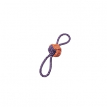BUDZ Dog Toy Rope - Monkey Fist Butterfly Orange/Purple 11"