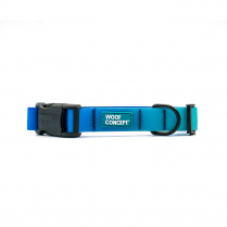 WOOF Concept Collar AQUA Blue Hawaiian Medium