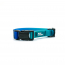 WOOF Concept Collar AQUA Blue Hawaiian Medium