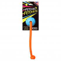 DOOG Fetchable Ball and Rope  Blue
