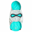GF PET Reversible Raincoat - NEON AQUA WITH IRIDESCENT - X