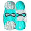 GF PET Reversible Raincoat - NEON AQUA WITH IRIDESCENT - X