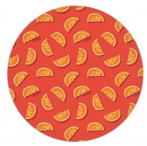 GF PET Round Ice Mat ORANGE 32" / 80cm