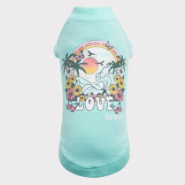 GF PET Graphic Tee Heather AQUA S