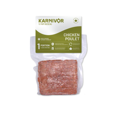 Karnivor Dog Single Portion Chicken 454g - Raw Dog Food