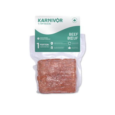 Karnivor Dog Single Portion Beef 454g - Raw Dog Food