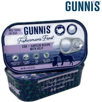 GUNNI'S PET Dog Cod+Capelin w/ Kelp Topper 12/128g
