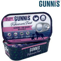GUNNI'S PET Dog Herring+Cod w/ Kelp Topper 12/128g