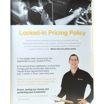 POSTER - LOCKED IN PRICING 22 X 28