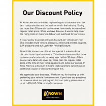 POSTER - DISCOUNT POLICY POSTER