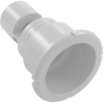 White poly storm thread-in style wall fitting