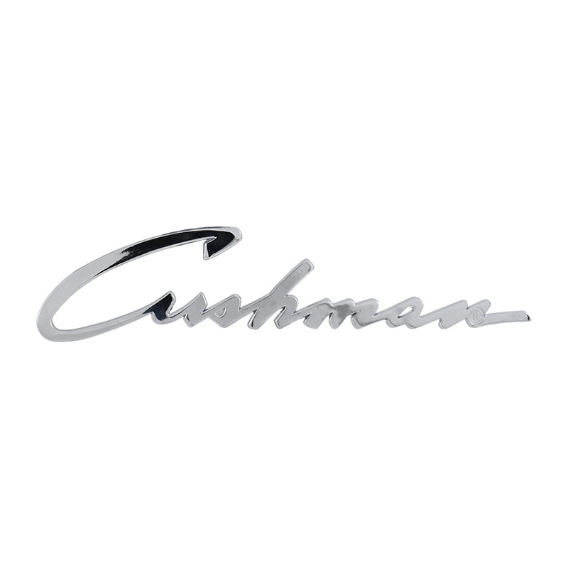 Cushman Emblems Cushman Script Emblem - Pacemaker & Roadking - 1957-58 Cushman Scooters