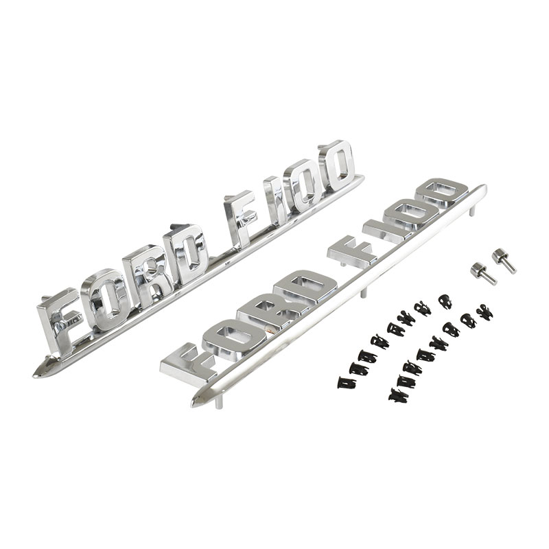 thumbnail image 2 of New Chrome Hood Emblem W/ Gasket For 1953-56 Ford Truck F-100 F-250 F-350 2 of 5