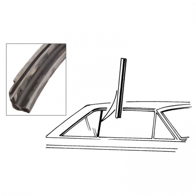 1966-1967 Ford Fairlane & Mercury Comet 2-Door Hardtop Rear Window Seal – Rubber Gasket By PRP