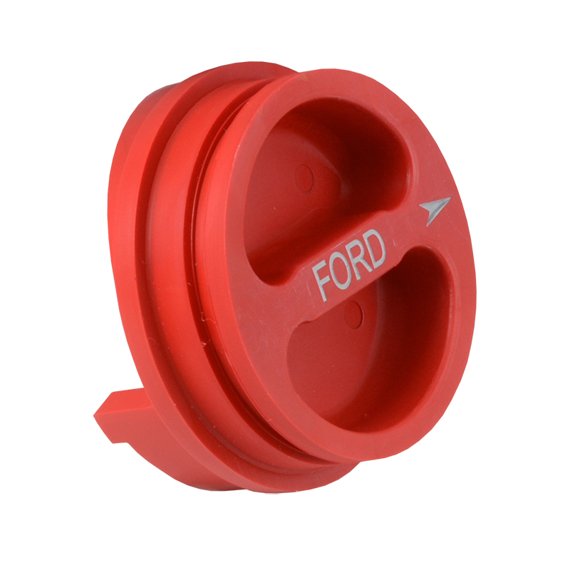 Pair Red 3D Printed Hub Knob Replacements For Ford 4x4 Front Wheels