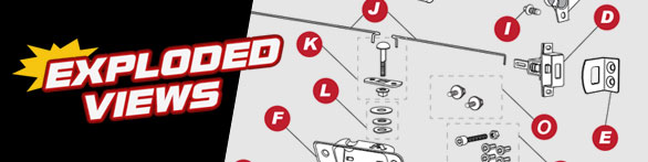 See Exploded Views of parts