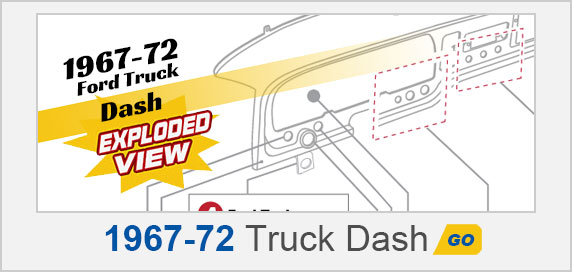 1967-72 Ford Truck Dash Exploded View