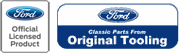 original ford tooling and official ford license logos