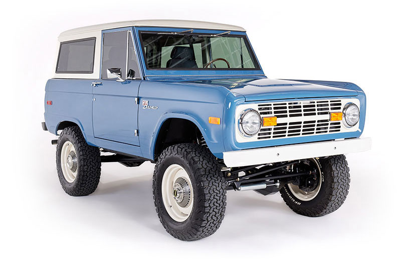 66-77 Ford Bronco Stock OE Bumper – Front Or Rear, Black, Premium Replacement