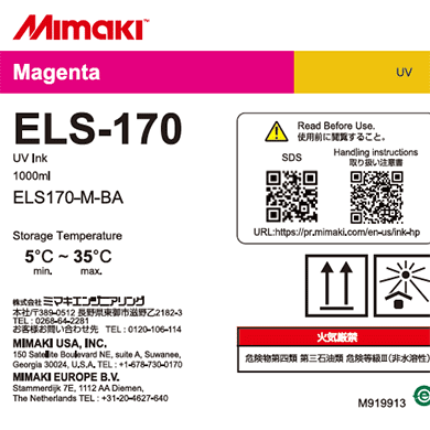 Mimaki UV Ink ELS-170 1L Bottle - Magenta