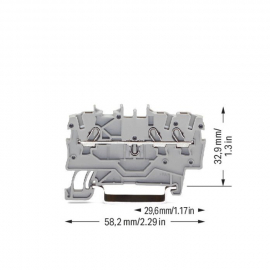 WAGO | 2000-1301 | 3-CONDUCTOR THROUGH TERMINAL BLOCK; 1 MM&sup2;