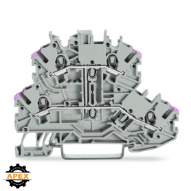 WAGO | 2000-2208 | DOUBLE-DECK TERMINAL BLOCK; 4-CONDUCTOR T