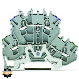 WAGO | 2002-2217 | DOUBLE-DECK TERMINAL BLOCK; GROUND CONDUC