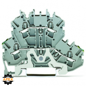 WAGO | 2002-2227 | DOUBLE-DECK TERMINAL BLOCK; GROUND CONDUC