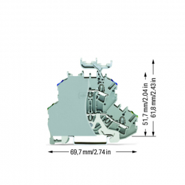 WAGO | 2002-2247/099-000 | DOUBLE-DECK TERMINAL BLOCK; GROUN