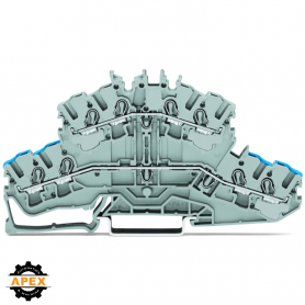 WAGO | 2002-2402 | 4-CONDUCTOR DOUBLE DECK TERMINAL BLOCK; T