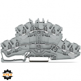 WAGO | 2002-2427 | 4-CONDUCTOR DOUBLE DECK TERMINAL BLOCK; G