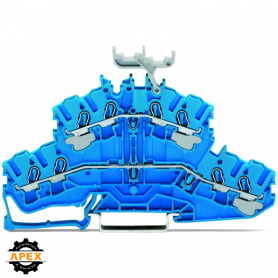 WAGO | 2002-2434 | 4-CONDUCTOR DOUBLE DECK TERMINAL BLOCK; T
