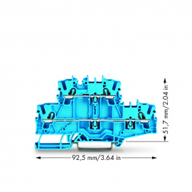 WAGO | 2002-2704 | DOUBLE-DECK TERMINAL BLOCK; THROUGH/THROU