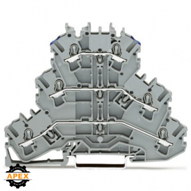 WAGO | 2002-3203 | TRIPLE-DECK TERMINAL BLOCK; THROUGH/THROU