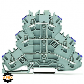 WAGO | 2002-3208 | TRIPLE-DECK TERMINAL BLOCK; 6-CONDUCTOR T