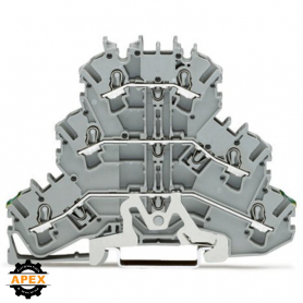 WAGO | 2002-3227 | TRIPLE-DECK TERMINAL BLOCK; GROUND CONDUC