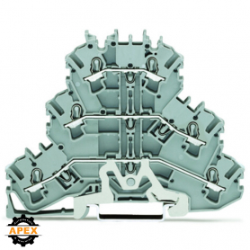 WAGO | 2002-3228 | TRIPLE-DECK TERMINAL BLOCK; SHIELD/THROUG