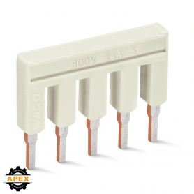 WAGO | 2002-405 | PUSH-IN TYPE JUMPER BAR; INSULATED; 5-WAY;